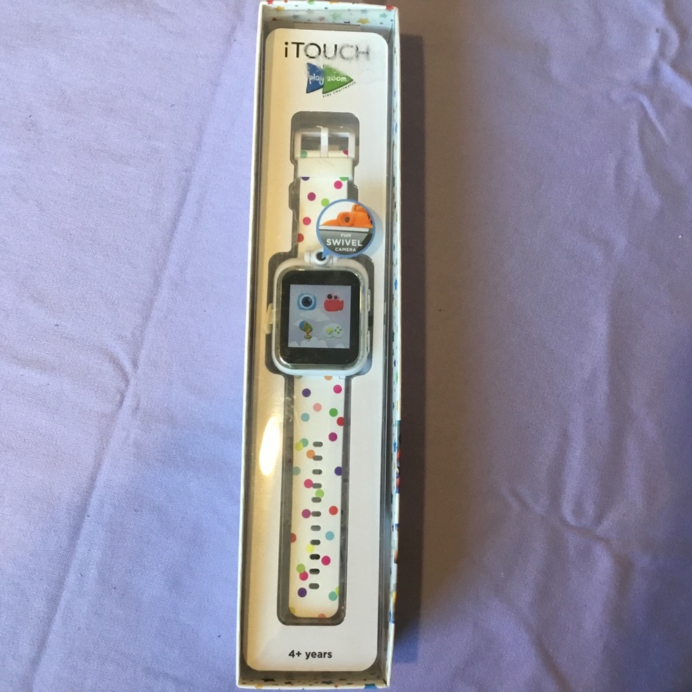iTouch Girls White Polka Dot Band